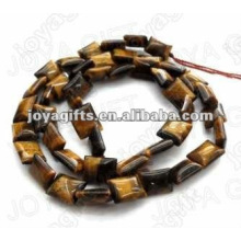 12x16MM Natural plana retangular tigereye pedra Beads